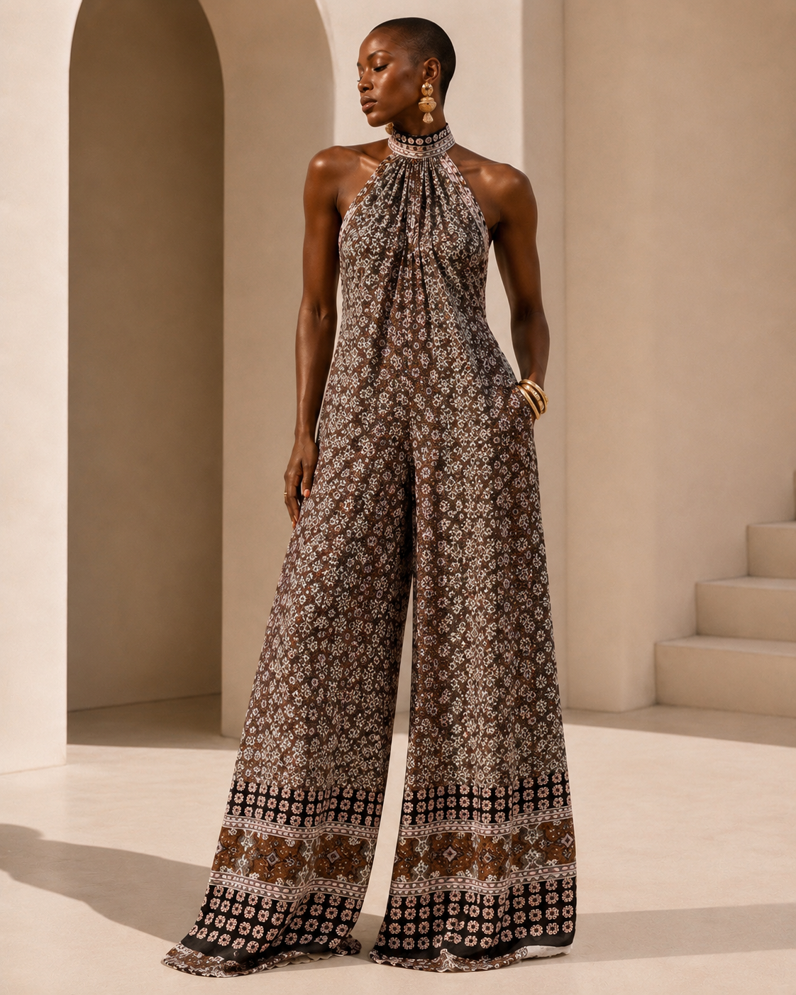 Solana Jumpsuit- Sienna Mosaic