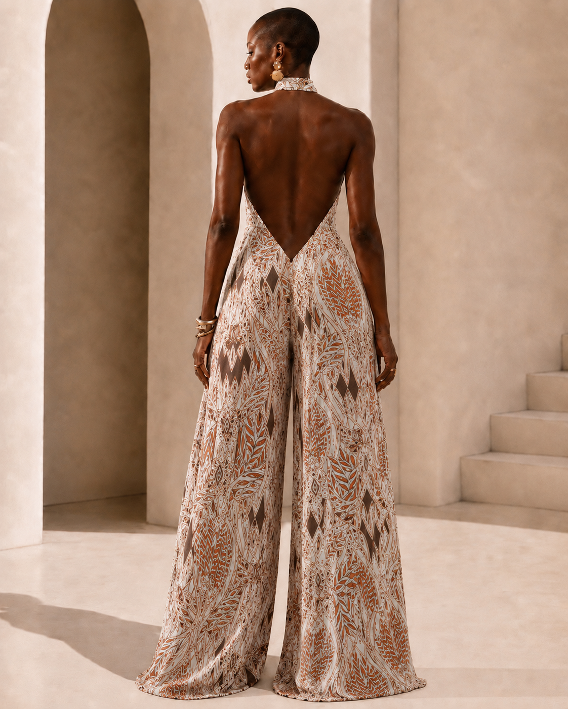 Solana Jumpsuit- Terracotta Mosaic